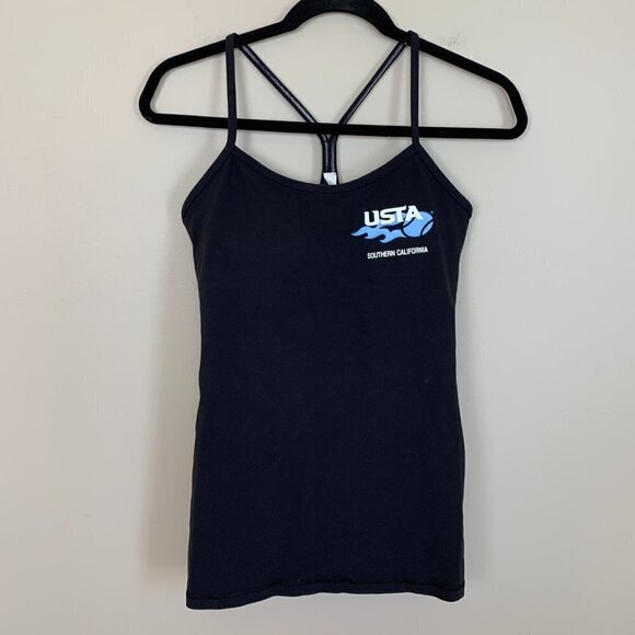 Lululemon Black Power Y Tank - Branded USTA Southern California - Size 8 - Picture 4 of 6